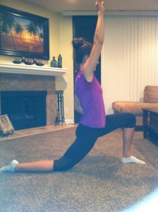 Beginning of psoas stretch 2